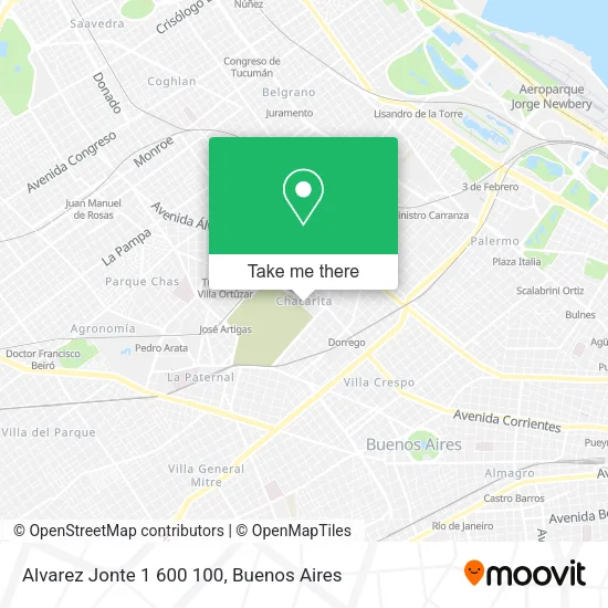 Mapa de Alvarez Jonte 1 600 100
