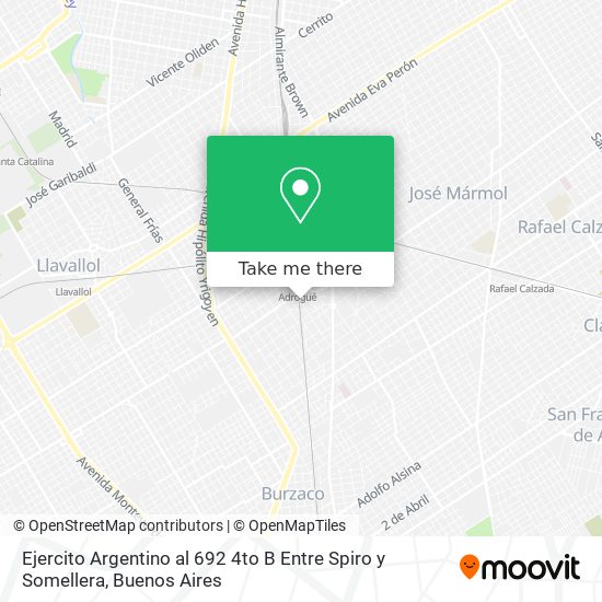 Mapa de Ejercito Argentino al 692  4to B Entre Spiro y Somellera