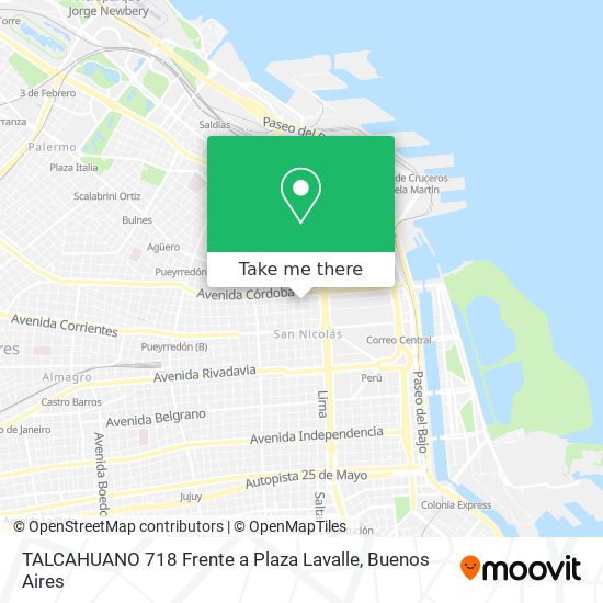 TALCAHUANO 718 Frente a Plaza Lavalle map