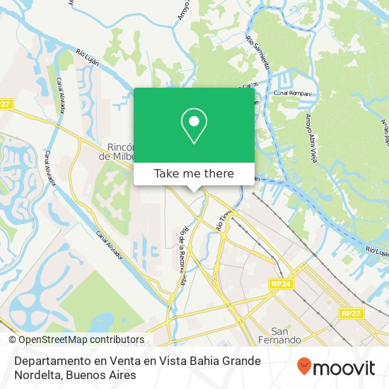 Mapa de Departamento en Venta en Vista Bahia   Grande Nordelta