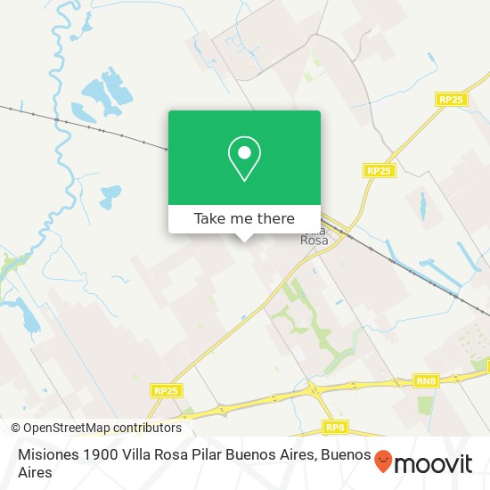 Misiones 1900  Villa Rosa  Pilar  Buenos Aires map