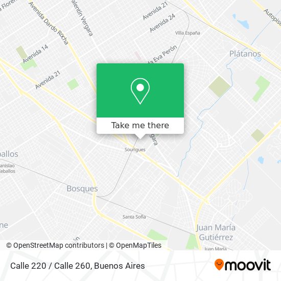 Mapa de Calle 220 / Calle 260