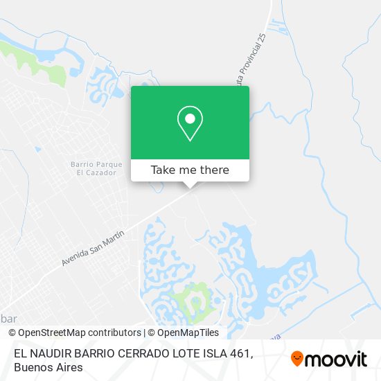 Mapa de EL NAUDIR BARRIO CERRADO LOTE ISLA 461