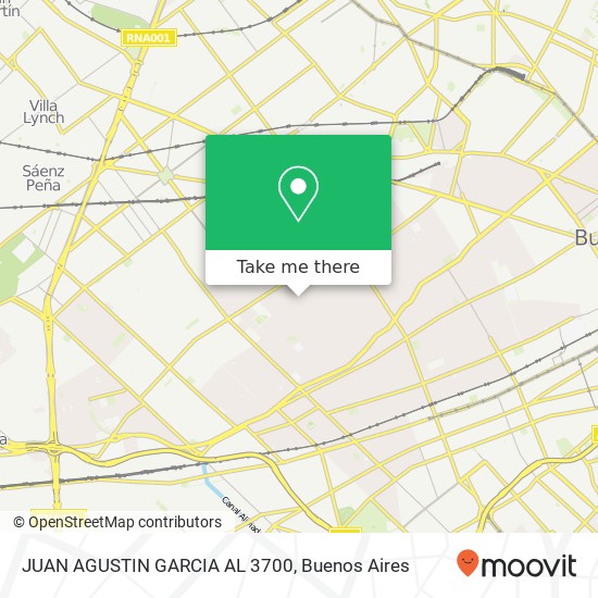 JUAN AGUSTIN GARCIA AL 3700 map