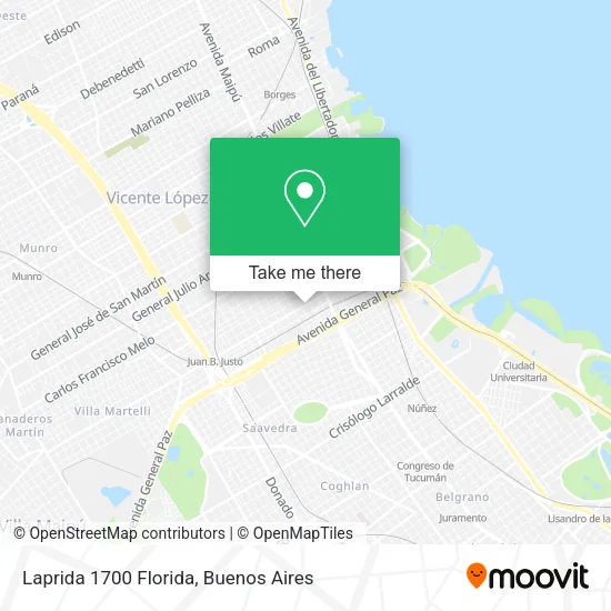 Laprida 1700 Florida map