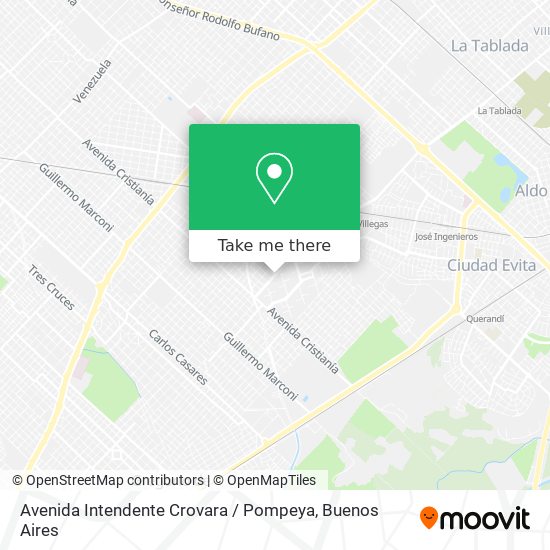 Avenida Intendente Crovara / Pompeya map