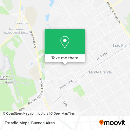 Estadio Mepa map
