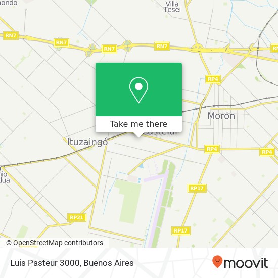 Mapa de Luis Pasteur 3000