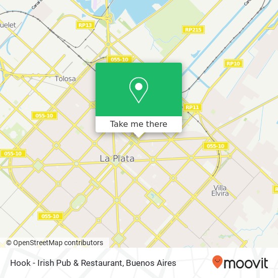 Mapa de Hook - Irish Pub & Restaurant