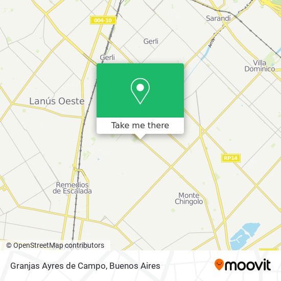 Granjas Ayres de Campo map