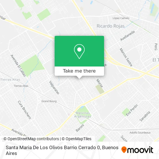Mapa de Santa Maria De Los Olivos Barrio Cerrado 0