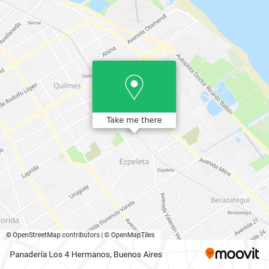 Panadería Los 4 Hermanos map