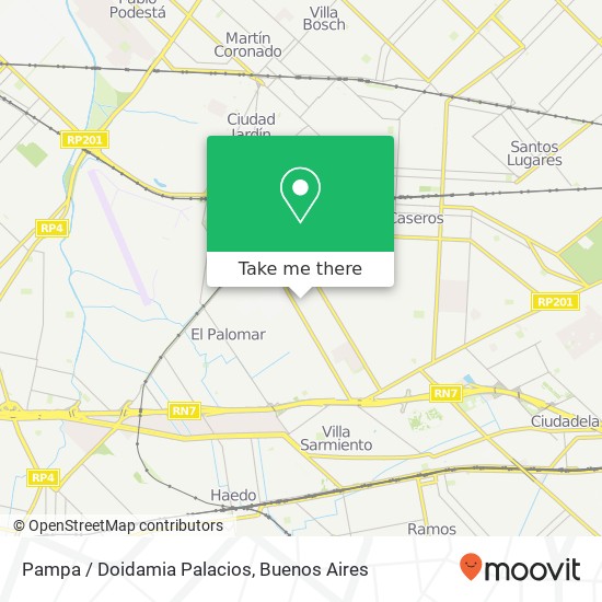 Pampa / Doidamia Palacios map