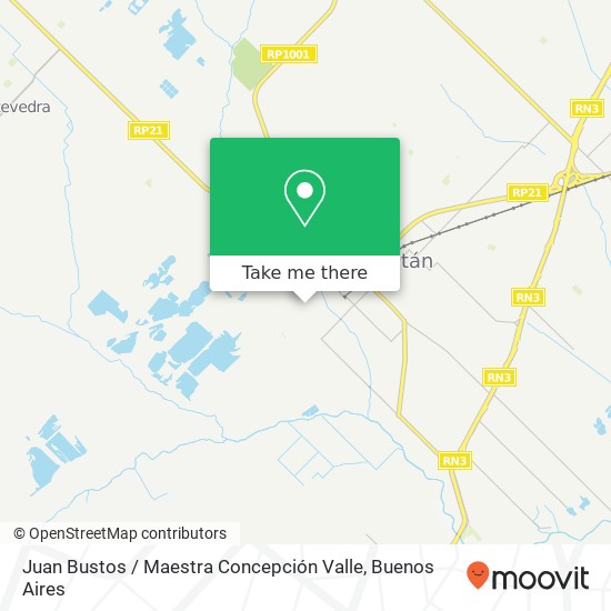 Juan Bustos / Maestra Concepción Valle map