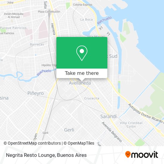 Negrita Resto Lounge map