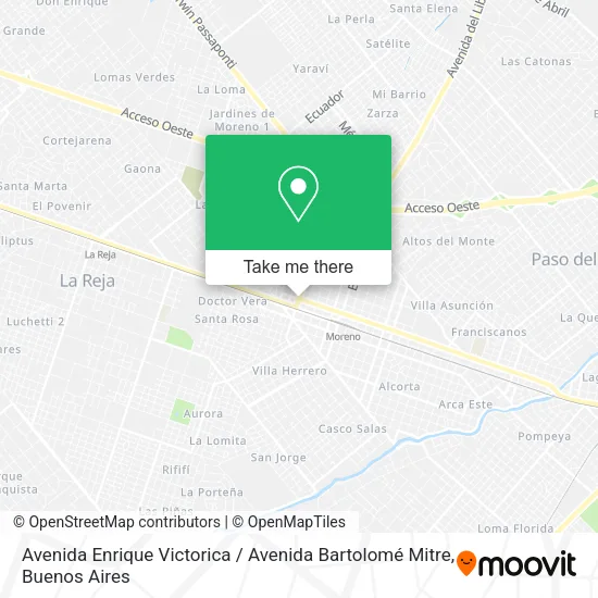 Avenida Enrique Victorica / Avenida Bartolomé Mitre map