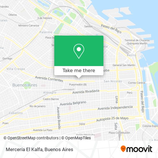 Mapa de Mercería El Kalfa