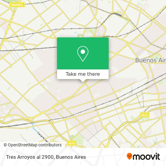 Tres Arroyos  al 2900 map