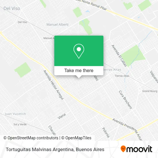 Tortuguitas  Malvinas Argentina map