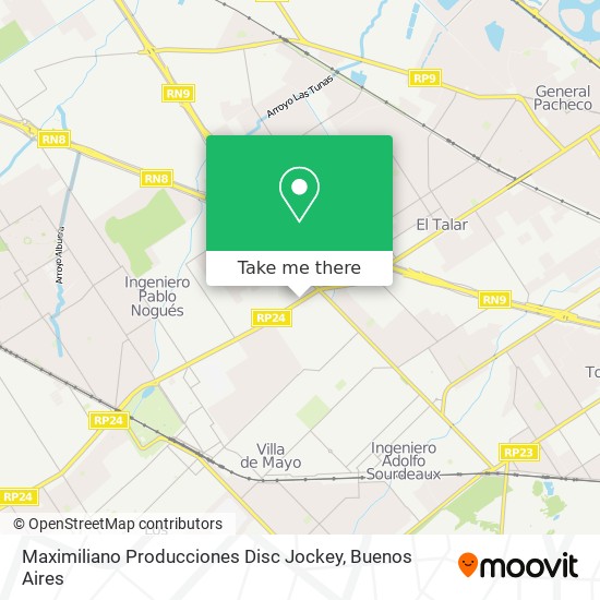 Maximiliano Producciones Disc Jockey map