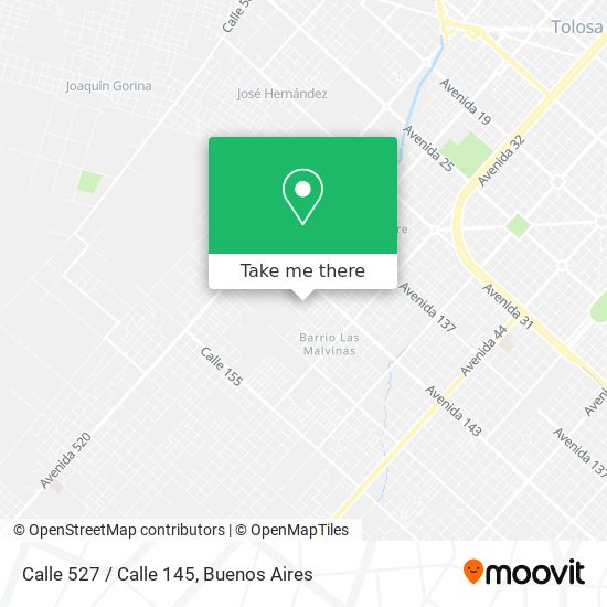 Calle 527 / Calle 145 map