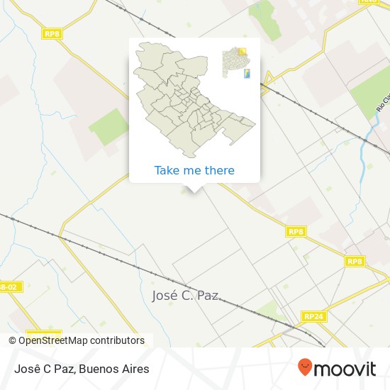 Mapa de Josê C Paz