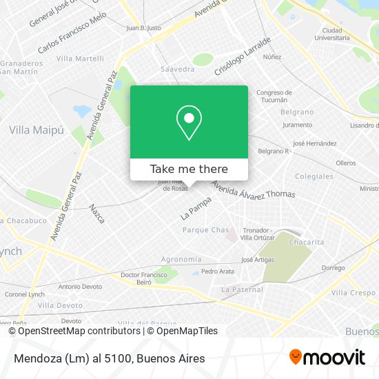 Mapa de Mendoza (Lm) al 5100