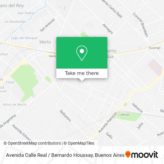 Avenida Calle Real / Bernardo Houssay map