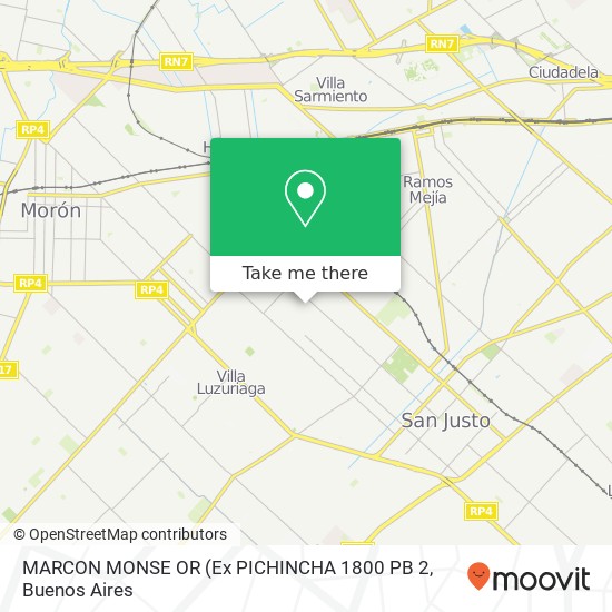 MARCON  MONSE OR map