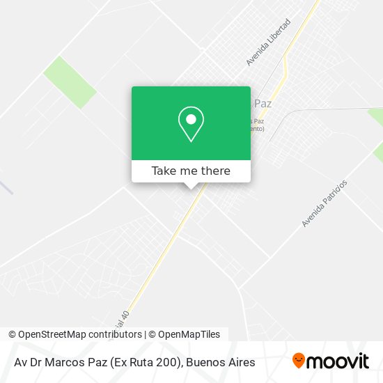 Av Dr Marcos Paz (Ex Ruta 200) map
