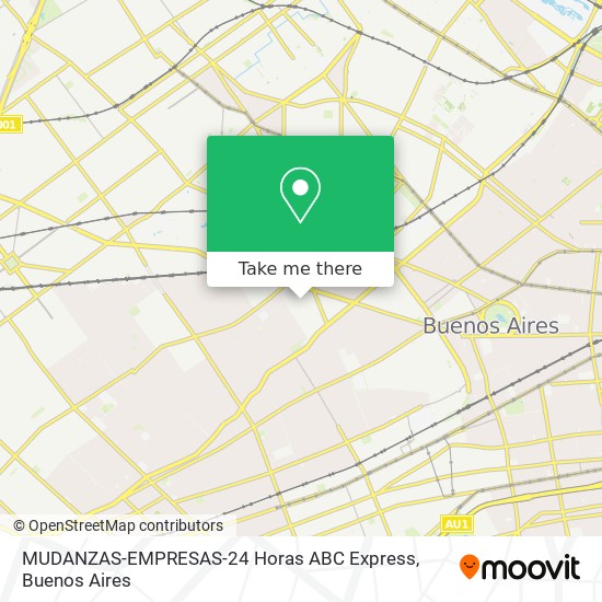 Mapa de MUDANZAS-EMPRESAS-24 Horas ABC Express