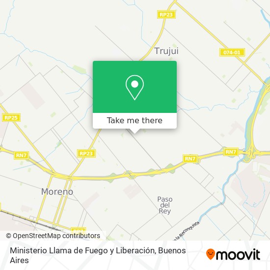 Ministerio Llama de Fuego y Liberación map