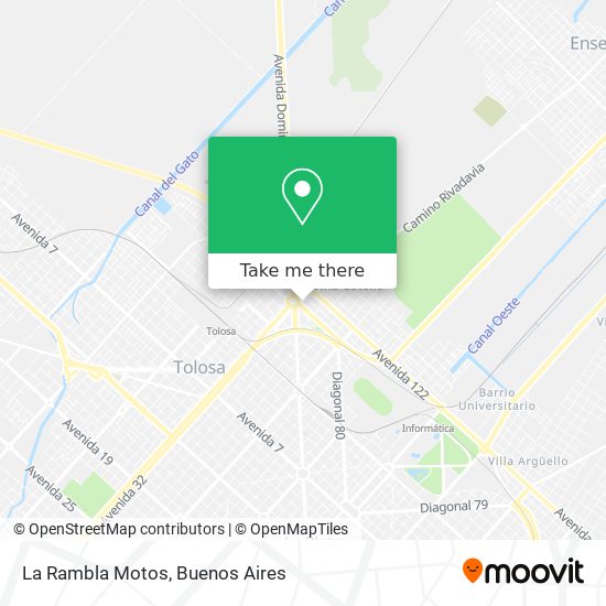 La Rambla Motos map