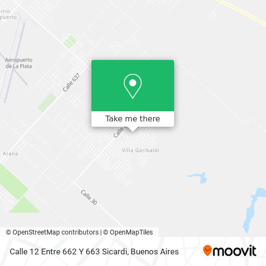 Calle 12 Entre 662 Y 663   Sicardi map