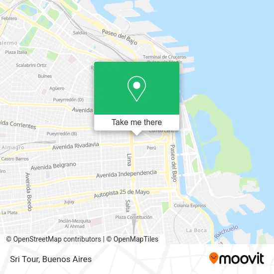 Mapa de Sri Tour
