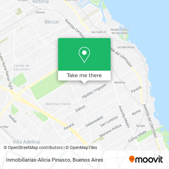 Mapa de Inmobiliarias-Alicia Pinasco