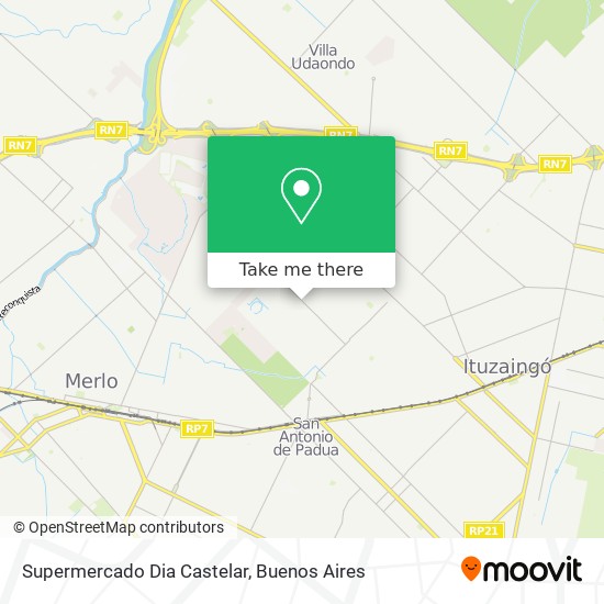 Supermercado Dia Castelar map