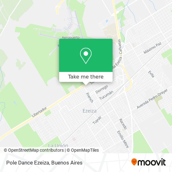 Mapa de Pole Dance Ezeiza