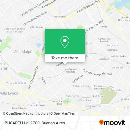 BUCARELLI al 2700 map