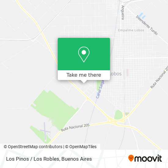 Los Pinos / Los Robles map