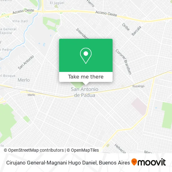 Mapa de Cirujano General-Magnani Hugo Daniel