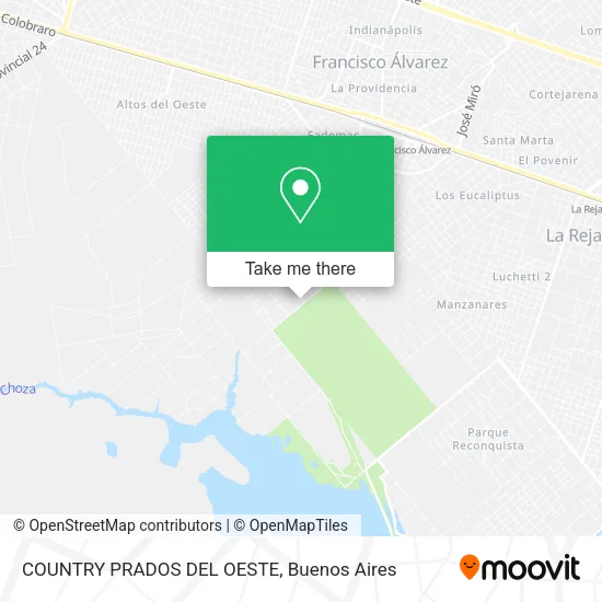 COUNTRY PRADOS DEL OESTE map