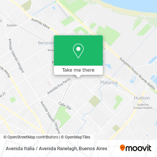 Avenida Italia / Avenida Ranelagh map