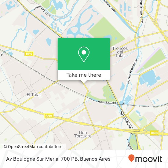 Av  Boulogne Sur Mer al 700 PB map