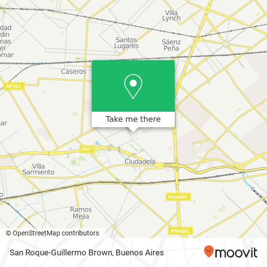 San Roque-Guillermo Brown map