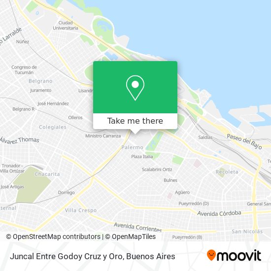 Juncal Entre Godoy Cruz y  Oro map