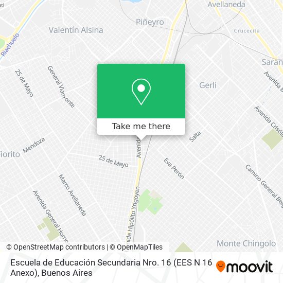 Escuela de Educación Secundaria Nro. 16 (EES N 16 Anexo) map