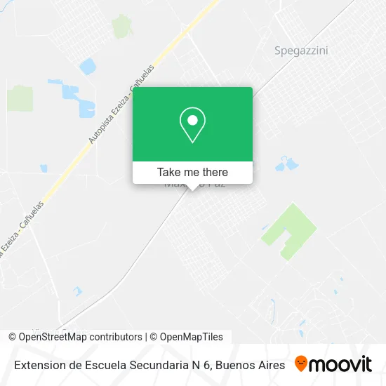 Mapa de Extension de Escuela Secundaria N 6
