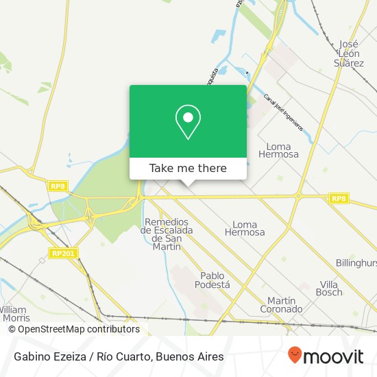 Mapa de Gabino Ezeiza / Río Cuarto