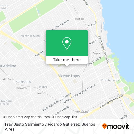 Mapa de Fray Justo Sarmiento / Ricardo Gutiérrez